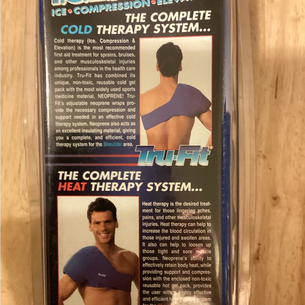 Blue Neoprene Shoulder Wrap with reusable gel pack like new - Picture 3 of 9